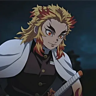 ✨ f095f6a9 Kyojuro Rengoku Demon Slayer anime, demon slayer, feuer, flamme, rengoku, kyojuro, säule telegram sticker