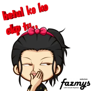 🤣 a79aca4d betul ke ko ckp tru tu การ์ตูน, ผู้หญิง, สติกเกอร์, มาเลย์, ตัวละคร, ผู้หญิง telegram sticker