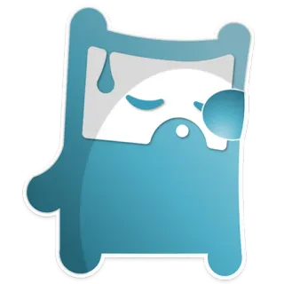 😑 3636eae8 sommeil, ours, dessin animé, animal, mignon, paresseux, fatigué whatsapp sticker