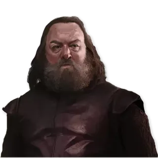 😕 40b137fd Robert Baratheon Game of Thrones raja, jenggot, Game of Thrones, HBO whatsapp sticker