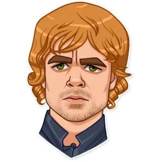😐 e60d537b Tyrion Lannister Game of Thrones gra o tron, tyrion lannister, fantasy, serial tv, portret telegram sticker