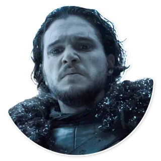 ☹ 2f7332bd Jon Snow Game of Thrones game of thrones, jonsnow, winter is coming, แฟนตาซี, สติกเกอร์ whatsapp sticker