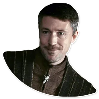 😏 6038afed Littlefinger Game of Thrones นิ้วก้อย, Game of Thrones, Petyr Baelish, ตัวละคร, รายการทีวี whatsapp sticker