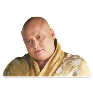 😑 68f337a2 Varys Game of Thrones วาริส, Game of Thrones, ปีเตอร์ ดิงค์เลจ, ตัวละคร, ทีวีซีรีส์ whatsapp sticker