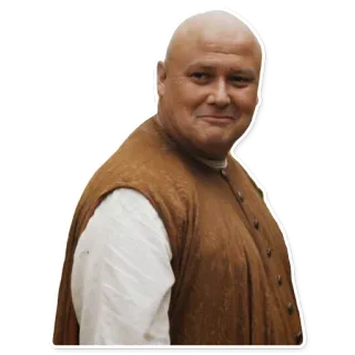 🙂 9ba20618 Lord Varys Game of Thrones Game of Thrones, ลอร์ด วาริส, คอนเลธ ฮิลล์, ตัวละคร, แฟนตาซี, HBO whatsapp sticker