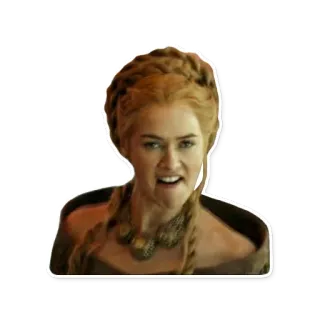 😀 fbbe409b Cersei Lannister Game of Thrones เซอร์ซี แลนนิสเตอร์, Game of Thrones, HBO, ราชินี, ดราม่า, แฟนตาซี whatsapp sticker