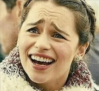 😐 aff483e3 Daenerys Targaryen Game of Thrones смешно, мем, реакция, Эмилия Кларк, Дейенерис, Игра престолов whatsapp sticker