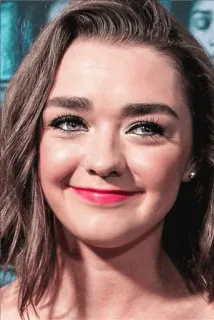 😊 f463c8b8 Maisie Williams Мэйси Уильямс, актриса, портрет, знаменитость whatsapp sticker