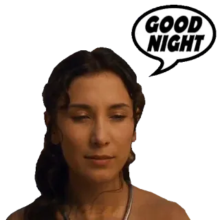 🛌 8c79a815 GOOD NIGHT 夜晚, 晚安, 女人, 睡眠, 问候, 道晚安, 表情, 平静 telegram sticker