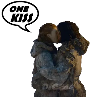 😘 e1d67113 ONE KISS 亲吻, 浪漫, 爱, 感情, 关系, 甜蜜 telegram sticker