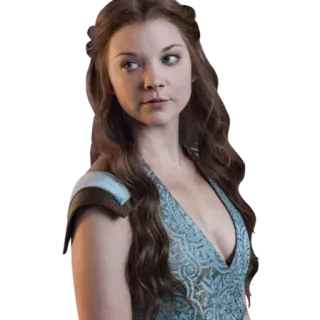 😏 189663ca Margaery Tyrell Game of Thrones 마저리 티렐, 왕좌의 게임, 나탈리 도머, 캐릭터, TV 시리즈 telegram sticker