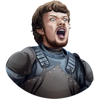 🗡 452e6f1a Game of Thrones Gra o Tron, Joffrey Baratheon, zły, naklejka telegram sticker