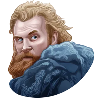 🗡 a20e6bfa Tormund Giantsbane Game of Thrones gra o tron, tormund zabójca olbrzymów, postać, serial, fantasy, broda telegram sticker