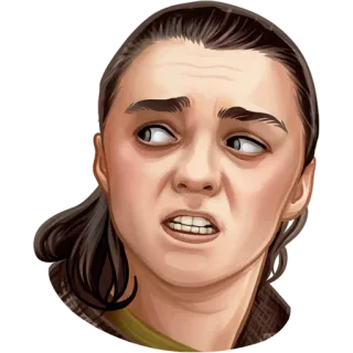 🗡 a51e51c9 Arya Stark Game of Thrones arya stark, gra o tron, portret, serial tv, postać telegram sticker