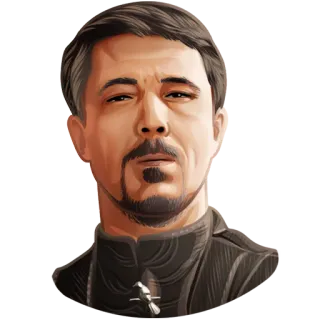 🗡 c81b6936 Littlefinger Game of Thrones portret, postać, Gra o tron, Littlefinger, Lord Baelish telegram sticker