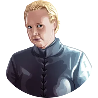 🗡 e999676b Brienne of Tarth Game of Thrones Brienne z Tarthu, Gra o tron, rycerka, fantasy, HBO, portret postaci telegram sticker