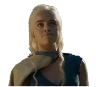 ☹ e1f2c495 Daenerys Targaryen Game of Thrones daenerys targaryen, gra o tron, khaleesi, matka smoków, fantasy, serial telegram sticker