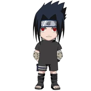 😍 3a2f2b12 Sasuke Naruto 动漫, 火影忍者, 佐助, Q版, 漫画, 卡通, 忍者 telegram sticker