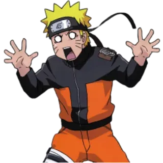 😱 e3b7f17f Naruto 动漫, 漫画, 火影忍者, 震惊, 卡通 telegram sticker