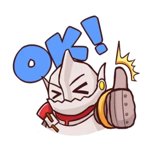 😄 a26b2435 ok! ok, pulgar arriba, aprobación, acuerdo, positivo telegram sticker
