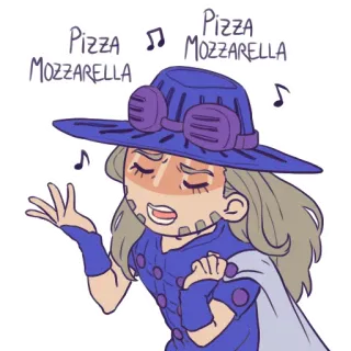 🏇 3dd86166 Gyro Zeppeli JoJo's Bizarre Adventure Pizza Mozzarella Gyro Zeppeli, JoJo's Bizarre Adventure, Pizza Mozzarella, Anime, Manga, Chant telegram sticker