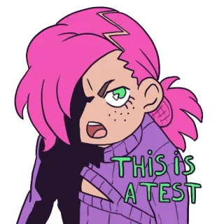 😡 61a40eb0 Doppio JoJo's Bizarre Adventure THIS IS A TEST Anime, Jojo, Doppio, Test, Personnage, Dessin animé telegram sticker