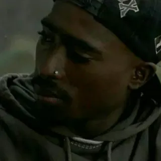 😐 1e95befb Tupac rappeur, musique, hip hop, artiste whatsapp sticker