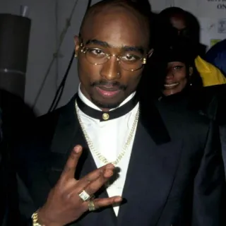 👌 7685ad4c Tupac Shakur rappeur, hip hop, 2Pac, musique, côte ouest whatsapp sticker