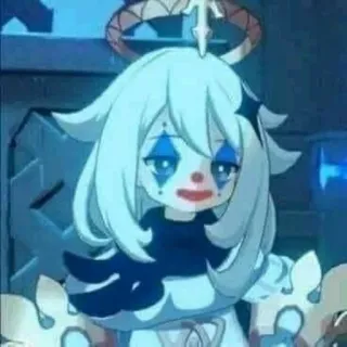 🤡 a90acb73 Paimon Genshin Impact 派蒙, 原神, 小丑, 动漫, 游戏, 角色 telegram sticker