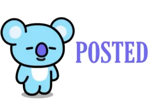 〰 9f409867 POSTED koala, cute, cartoon, posted telegram sticker