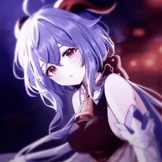 ❄️ 15bfdbd1 Ganyu Genshin Impact อนิเมะ, กานอวี่, เก็นชินอิมแพกต์, ไวฟุ, วิดีโอเกม, น่ารัก telegram sticker