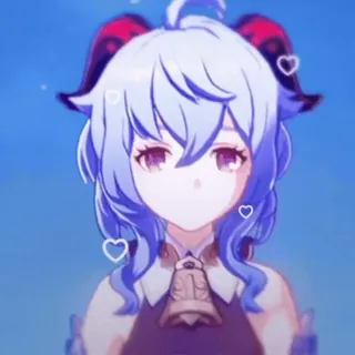 ❄️ d34fe5fa Ganyu Genshin Impact อนิเมะ, เก็นชินอิมแพ็กต์, กานอวี่, น่ารัก, ตัวละคร, วิดีโอเกม telegram sticker