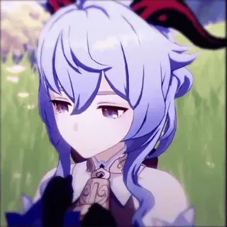 ❄️ e965d7dd Ganyu Genshin Impact อนิเมะ, เก็นชินอิมแพ็ค, กานอวี๋, วิดีโอเกม, ตัวละคร telegram sticker