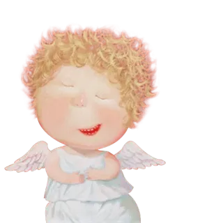 😂 95c5a0ab 天使, かわいい, イラスト, 漫画, ケルビム, 子供 telegram sticker