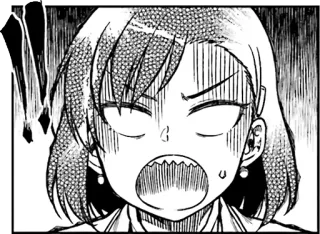 😨 11fe5bce animé, manga, en colère, choqué, exaspéré, visage, expression whatsapp sticker