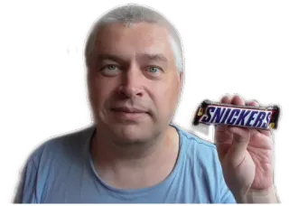 🍫 31eedc5f SNICKERS Snickers, bonbon, nourriture, chocolat, homme telegram sticker