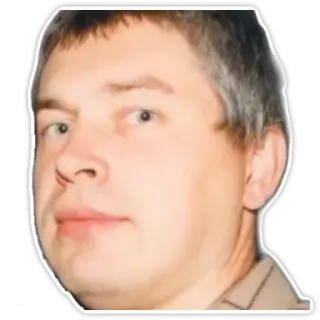 😦 f3d2f173 homme, portrait, personne, autocollant telegram sticker