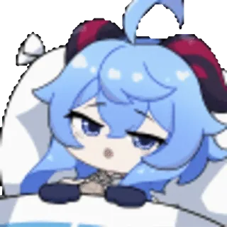 😴 47cf225c Ganyu Genshin Impact アニメ, かわいい, 女の子, 原神, 甘雨 telegram sticker