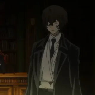 🥀 88369a12 Osamu Dazai Bungou Stray Dogs Аниме, Персонаж, Дазай, Bungou Stray Dogs whatsapp sticker