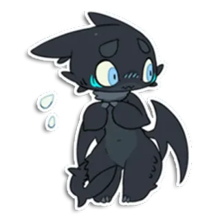 ☺️ 81a79677 Chibi, Niedlich, Drache, Kawaii, Cartoon, Tier telegram sticker