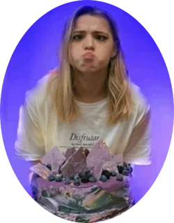 🥺 f554f0b0 Disfrutar ケーキ, 女性, デザート, 誕生日, 紫 telegram sticker