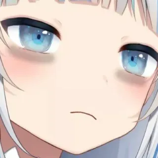 🔱 4c9696ae Gawr Gura anime, vtuber, shark, cute, gura whatsapp sticker