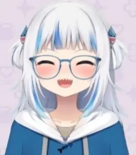 Gawr Gura's a telegram stickers