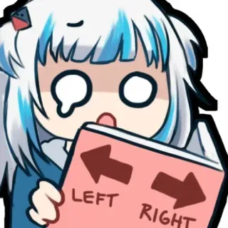 Gawr Gura by @anime_stickerr telegram stickers