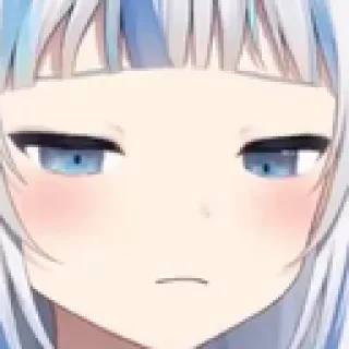 😔 ee3de98b Gawr Gura Anime, Vtuber, Hiu, Gawr, Gura telegram sticker