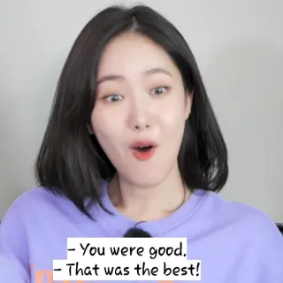 😯 35164cfc You were good.
That was the best! donna, sorpresa, espressione, bene, migliore telegram sticker