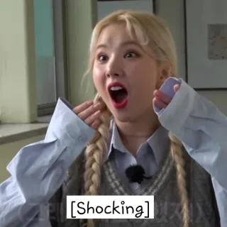 😲 60134a5b Shocking scioccato/a, sorpreso/a, donna, emozione, espressione telegram sticker