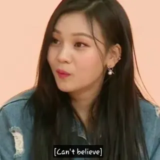 😯 c5878f22 Can't believe reazione, espressione, dubbio, faccia, donna telegram sticker