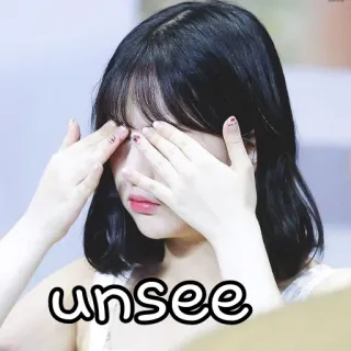 🙈 c6f238be unsee Meme, Divertente, Reazione, Dimenticare telegram sticker