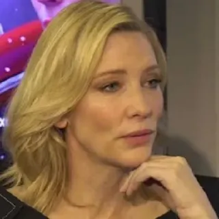 😒 492e991e cate blanchett, attrice, celebrità, ritratto telegram sticker